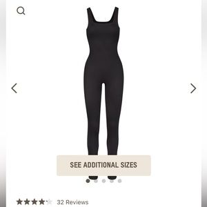 SKIMS all in one square tank onesie